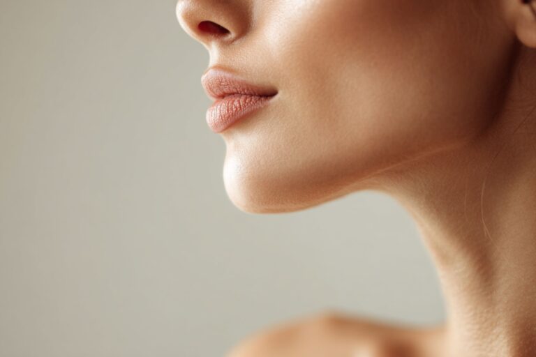 Jawline unterspritzen mit Botox für eine definierte Kieferlinie